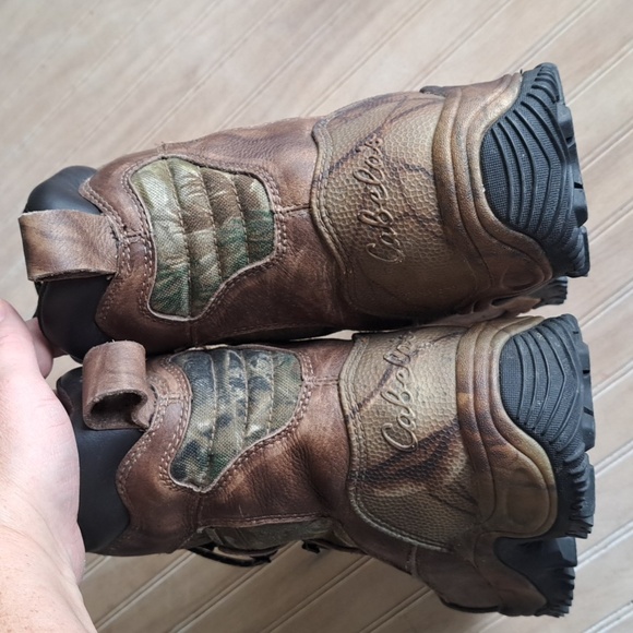Cabela’s Thinsulate Ultra Heavy Duty Hunting Camo Leather High Top Boots - Picture 4 of 12